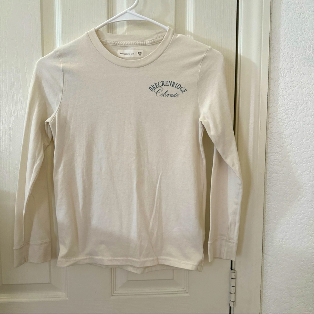 Abercrombie Kids Long Sleeve Shirt in Off White Size 9/10 Boys.